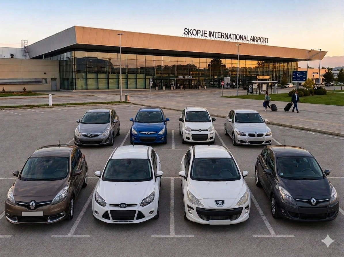 Dafi fleet at Skopje International Airport